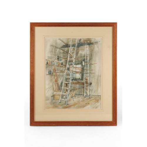 786 - David WESTON (b. 1942) Canes And Ladders Watercolour Signed and dated 1983 lower right, gallery labe... 