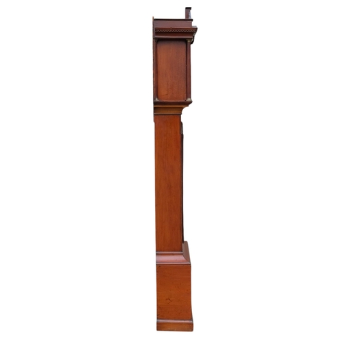 883 - An 18th century walnut and marquetry longcase clock - Sam Smith of Richmond, the arched dial with fo... 