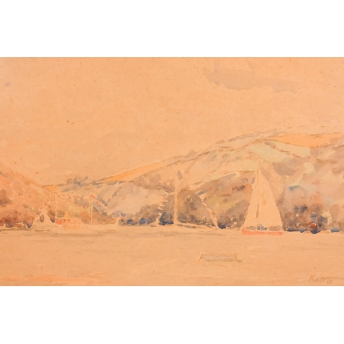 838 - G.W. KITTO (British 20th Century) Carrick Roads, Falmouth Watercolour Signed lower right and inscrib... 