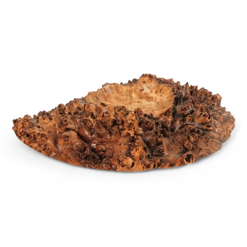 84 - Noreen Atkinson, British contemporary turned burr poplar bowl - signed to base, together with two bu... 