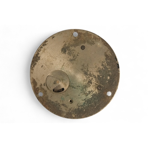 87 - An early 20th century aircraft dashboard clock - nickel plated, the silvered dial set out in Arabic ... 