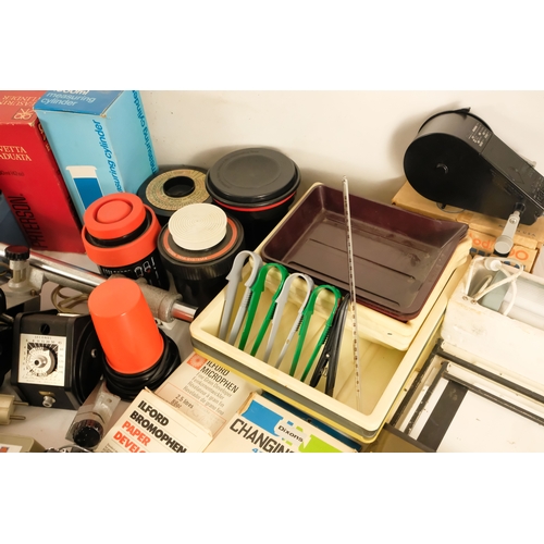 108 - A quantity of photographic darkroom equipment.