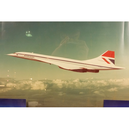 18 - A quantity of Concorde ephemera - including a clock, a silver picture frame, writing paper with enve... 