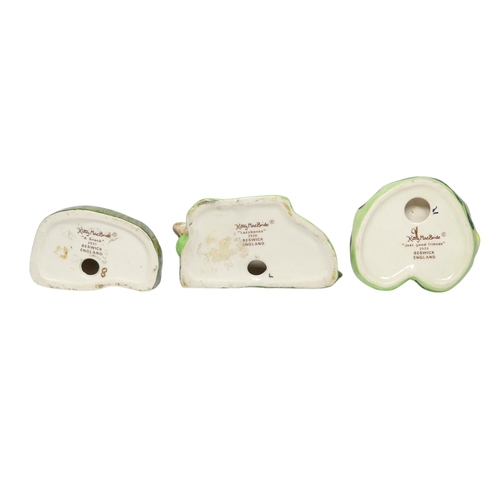 248 - Kitty MacBride for Beswick 'A Good Read' - 7cm high, together with three similar figures. (4)