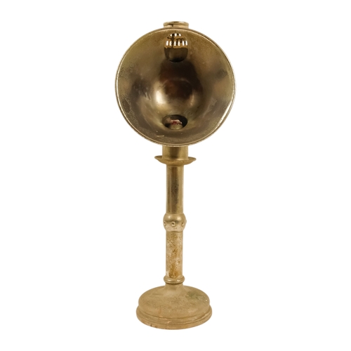 36 - A 19th century chrome plated students lamp - 43cm high.