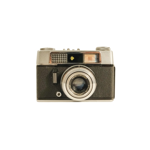 65 - An Argus Cintar 50mm camera - with a brown leather case, together with five other cameras. (6)