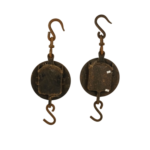 7 - Two early 20th century Salter sack spring balances - with brass dials, together with some horse harn... 