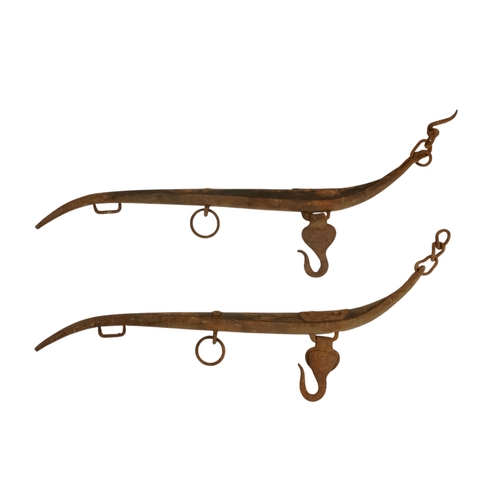 7 - Two early 20th century Salter sack spring balances - with brass dials, together with some horse harn... 