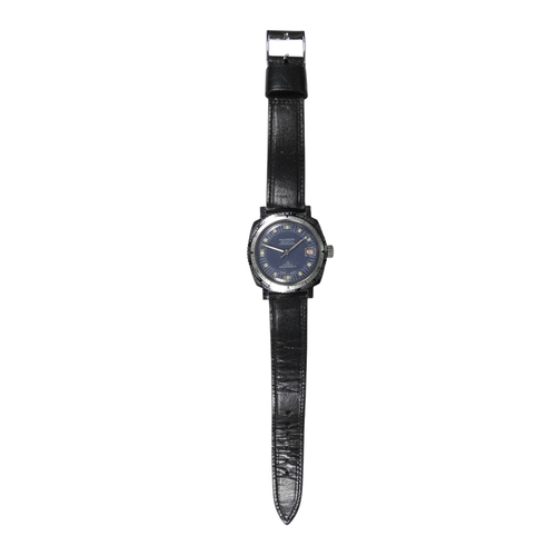 705 - A Hudson Seawatch - the blue dial with date aperture at the no. 3 position and baton numerals, in a ... 