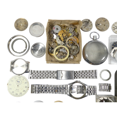 716 - A quantity of assorted watches and pocket watch parts. (qty)