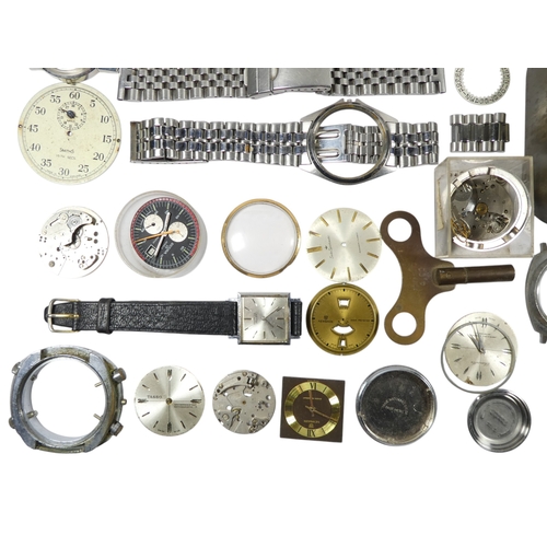 716 - A quantity of assorted watches and pocket watch parts. (qty)