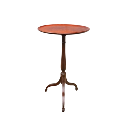 930 - A harlequin pair of 19th century wine tables - with circular dish moulded tops of differing diameter... 