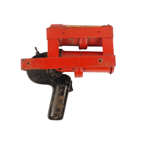 17 - A vintage Antifyre Pistole fire extinguisher - with mounting bracket and spare canister, 22cm.