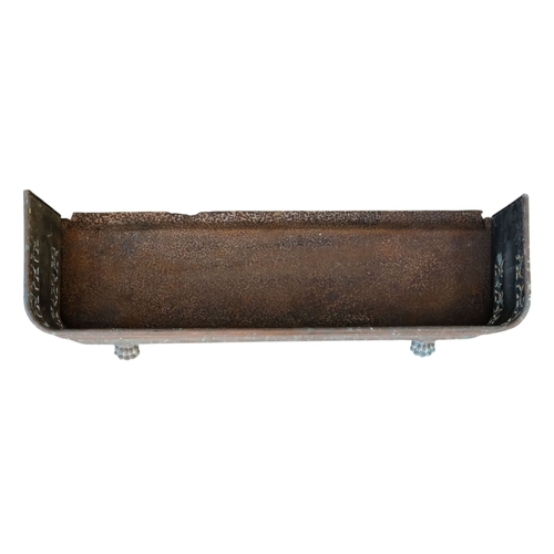 19 - A Victorian cast iron fire curb - decorated with pierced foliage, together with two further fire cur... 