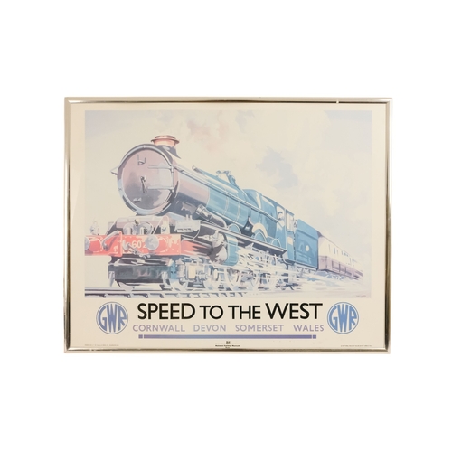 35 - Four various reproduction railway posters - GWR, London & North East Railway, Midland Railway and So... 