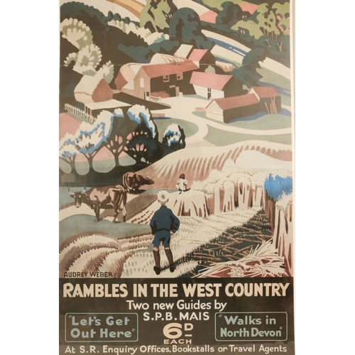 35 - Four various reproduction railway posters - GWR, London & North East Railway, Midland Railway and So... 
