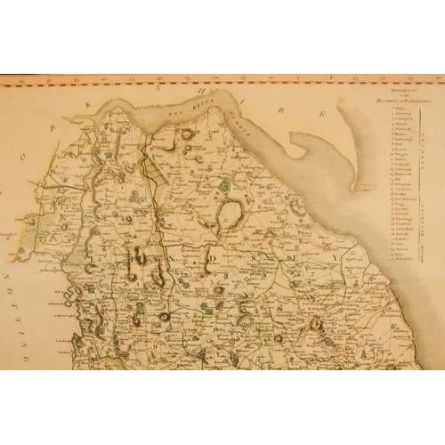 48 - John Cary (1754-1835) A New Map of Lincolnshire - engraved with hand colouring, with its Great and S... 