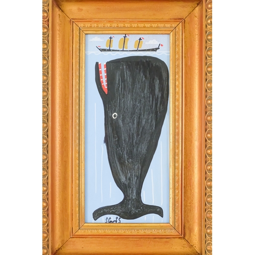 810 - Steve CAMPS (Cornish Contemporary b. 1957) Pushing Up Signed lower left, further inscribed and dated... 