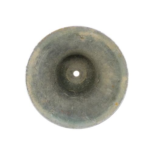 108 - An early 20th century chrome plated ship's bell - 22cm high.