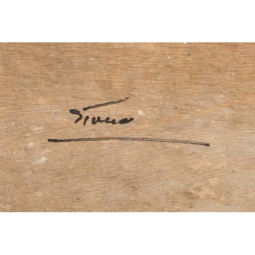 111 - A circus/showman's sign - 'Elephant House', image and text on a sky blue ground, 76 x 64cm.