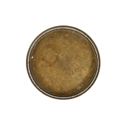 113 - A pewter holy water cistern - of rectangular faceted form and dated 1826, 30cm high, together with t... 