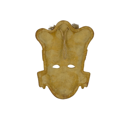 143 - A terracotta figure of an Aztec warrior - holding shield and club, 36cm high, together with an Aztec... 