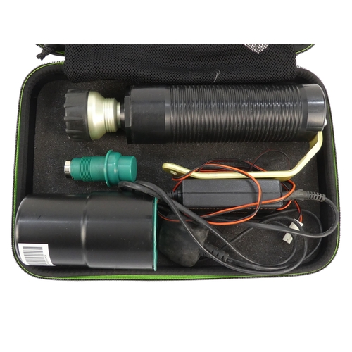 144 - A Green Force modular waterproof diver's torch - with user manual and technical information manual, ... 