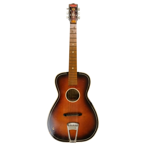 31 - A Gallotone Champion guitar - circa 1957, with a sunburst finish, including original headstock, badg... 
