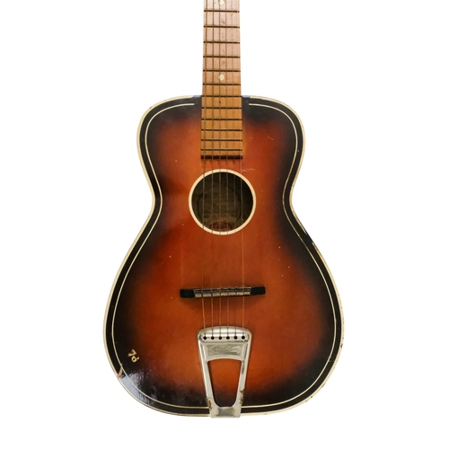 31 - A Gallotone Champion guitar - circa 1957, with a sunburst finish, including original headstock, badg... 