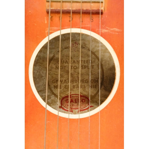 31 - A Gallotone Champion guitar - circa 1957, with a sunburst finish, including original headstock, badg... 