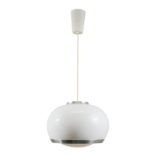 63 - A 1960s Pia Guidetti Crippa (Lumi) Perspex rise and fall ceiling pendant light.