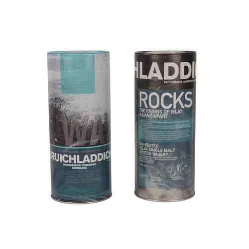 67 - A bottle of Bruichladdich Ilay single malt whisky - 70cl, 'Waves' in presentation tin, together with... 