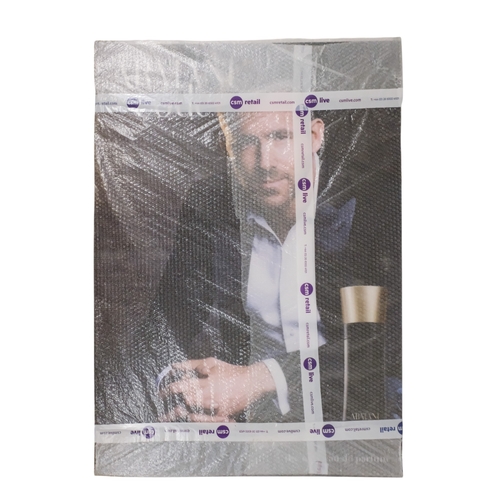 75 - A collection of seven point of sale advertising panels - various fashion brands, including Armani, R... 