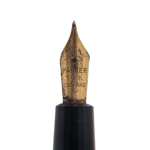 83 - A Parker pen - with 14ct gold nib.