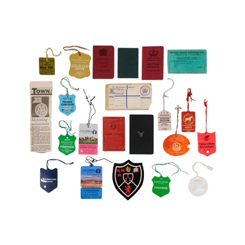 88 - A quantity of Suez Crisis petrol coupons - together with motoring related items and sporting passes.... 