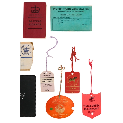 88 - A quantity of Suez Crisis petrol coupons - together with motoring related items and sporting passes.... 