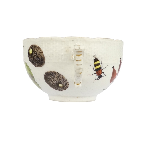 A late 18th century Meissen tea cup and associated saucer - decorated ...