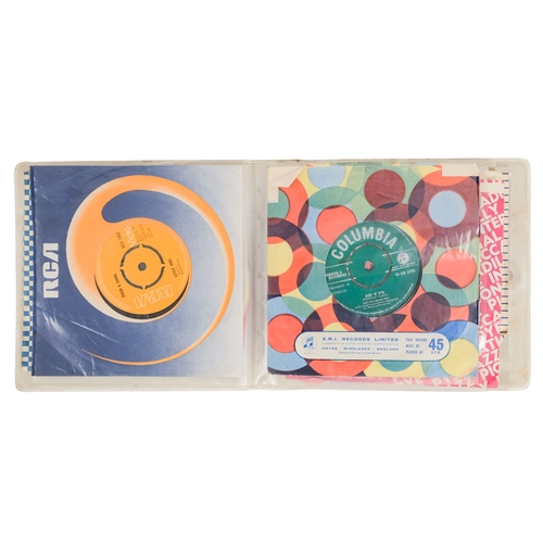 121 - A collection of 45rpm vinyl records - to include Chris Montez, Status Quo, The Moody Blues, James Br... 