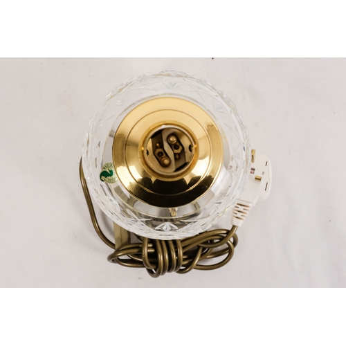 153 - A Waterford table lamp - height 30cm, with original box.