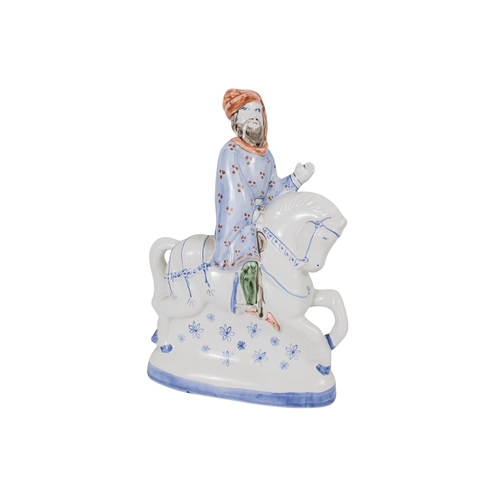 214 - A 20th century Rye Pottery 'Canterbury Tales' flatback figure - The Knight, 25cm high, together with... 