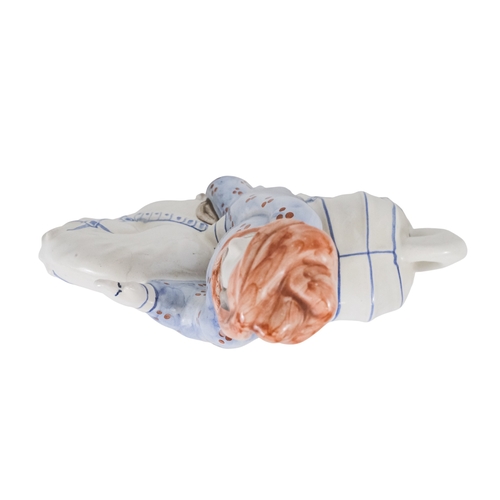 214 - A 20th century Rye Pottery 'Canterbury Tales' flatback figure - The Knight, 25cm high, together with... 