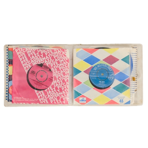 121 - A collection of 45rpm vinyl records - to include Chris Montez, Status Quo, The Moody Blues, James Br... 