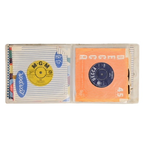 121 - A collection of 45rpm vinyl records - to include Chris Montez, Status Quo, The Moody Blues, James Br... 