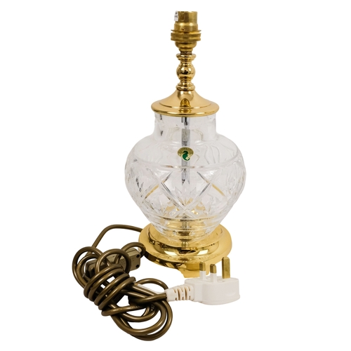 153 - A Waterford table lamp - height 30cm, with original box.