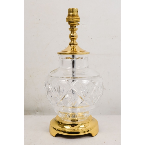 153 - A Waterford table lamp - height 30cm, with original box.