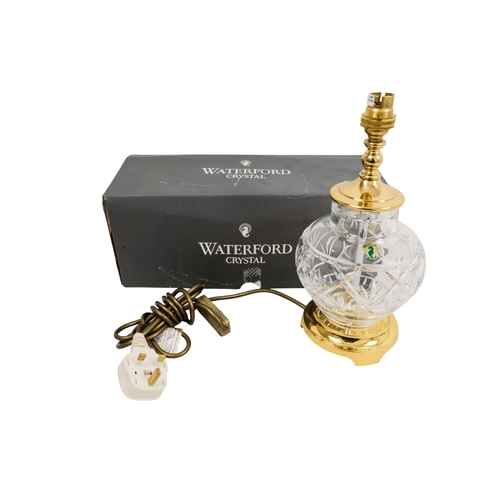 153 - A Waterford table lamp - height 30cm, with original box.