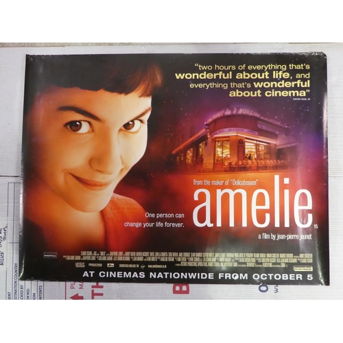 158 - A quantity of film lobby posters - dating from mid 1985 to 2015, titles including Amelie, Teenage Mu... 