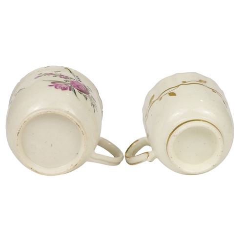 1222 - An early 19th century Royal Crown Derby coffee can - decorated in an Imari manner, together with thr... 