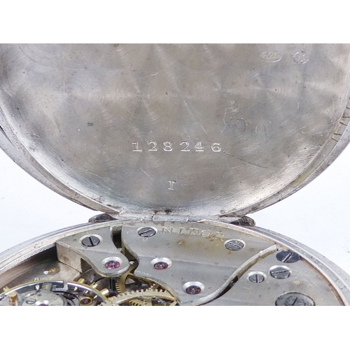 513 - An Avia ladies cocktail watch - the white oval dial set out with batons within ark finished case and... 