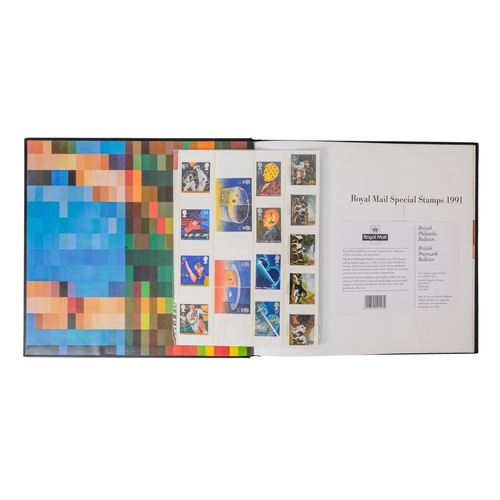 554 - A quantity of stamps - including Royal Mail 'Special' stamp albums for 1991 and 1993 (issues 8 and 1... 